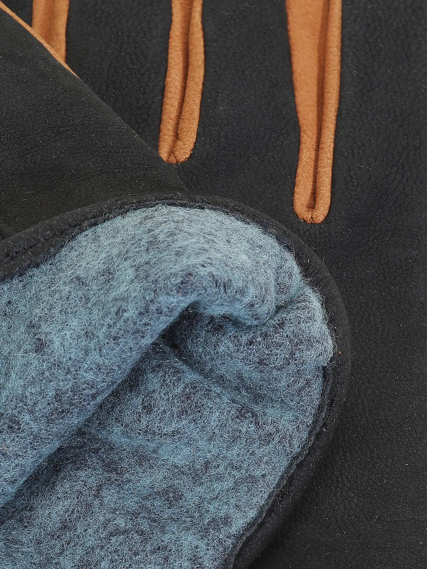 ROECKL | Lederhandschuhe NUBUK/PET | blau